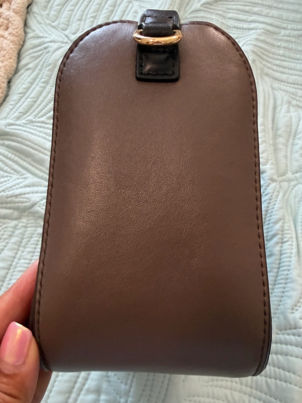 Marc Jabobs Leather and Suede Soft Box 23 in Brown with Crossbody Strap - Picture 8 of 15